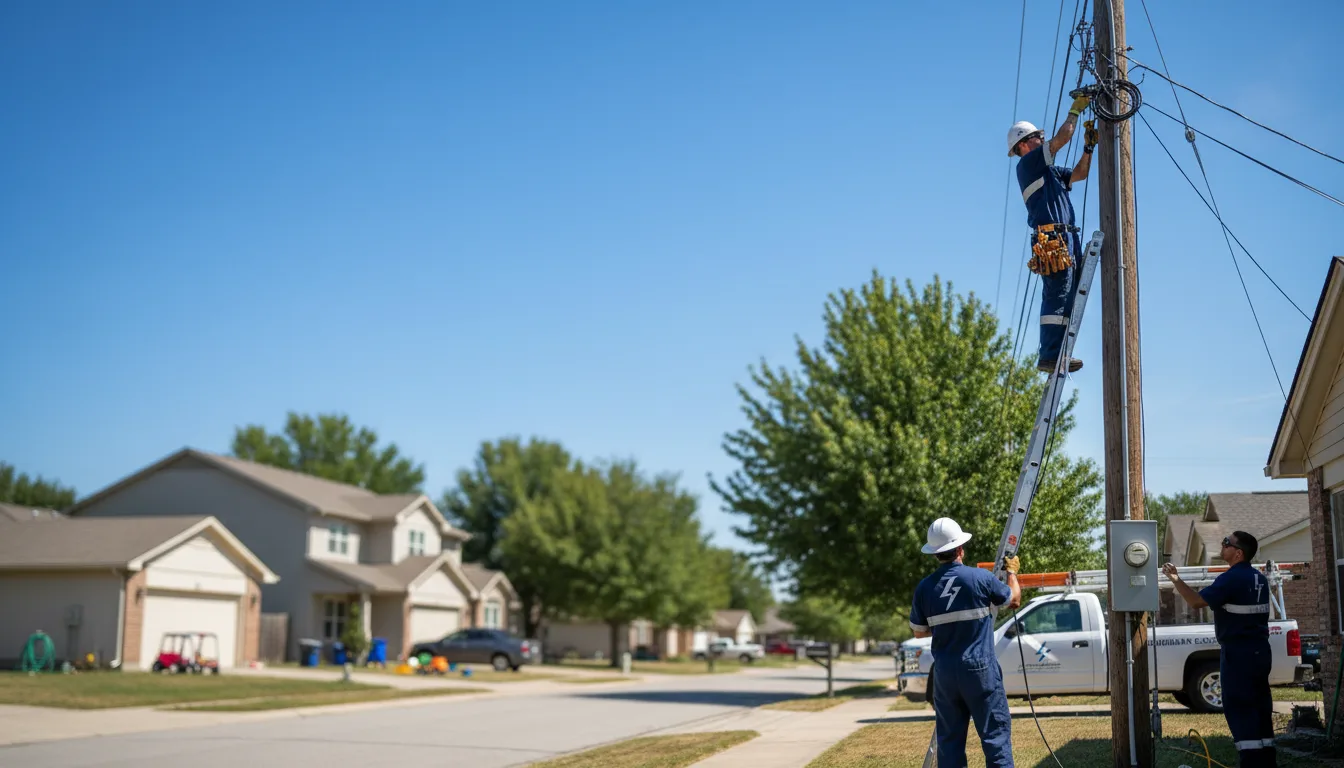 Residential electrician providing installation services in Columbus Grove, OH